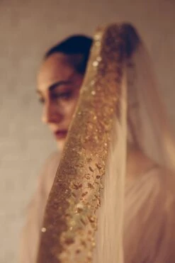 Sarang Kaur Grey Nizam Stole -Inca Sales Store 1712sk10 5