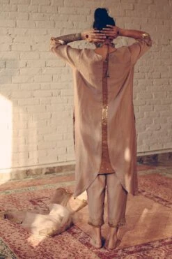 Sarang Kaur Grey Nizam Stole -Inca Sales Store 1712sk10 6