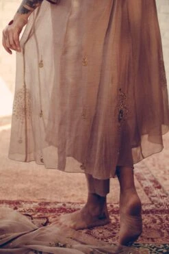 Sarang Kaur Grey Nayantara Stole 12 Sarang Kaur Grey Nayantara Stole -Inca Sales Store 1712sk16 5