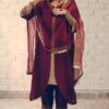 Sarang Kaur Maroon Nizam Stole -Inca Sales Store 1712sk18 1