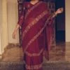 Sarang Kaur Maroon Nizam Sari -Inca Sales Store 1712sk27 1