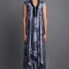 Amit Aggarwal Metallic Draped Grey Dress -Inca Sales Store 172ag1 1