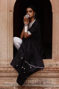 Avacara Parcha Black Kaftan Set -Inca Sales Store 172ap4 4