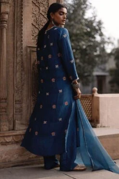 Avacara Blue Resham Embroidered Kurta Set -Inca Sales Store 172ap6 4