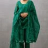 Torani Green Aari Embroidered Dupatta -Inca Sales Store 172tor17 1