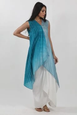 Krishna Mehta White Draped Skirt -Inca Sales Store 17723km16 2