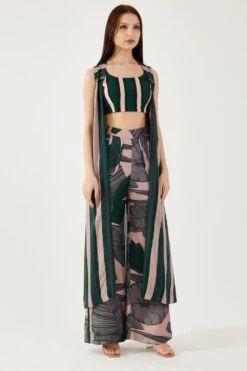 KoAi Green And Black Stripe Bustier -Inca Sales Store 17723koia14 3