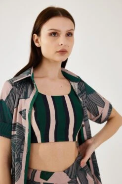 KoAi Green And Black Stripe Bustier -Inca Sales Store 17723koia14 4