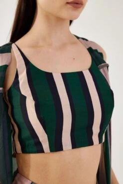 KoAi Green And Black Stripe Bustier -Inca Sales Store 17723koia14 5