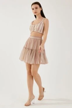 KoAi Rose Pink And Cream Stripe Bustier -Inca Sales Store 17723koia31 3