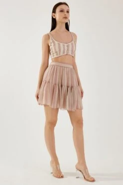 KoAi Rose Pink And Cream Stripe Bustier -Inca Sales Store 17723koia31 4
