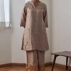 Shorshe Gold Zardosi Embroidered Kurta Set -Inca Sales Store 17823se19 1