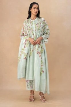 Vineet Rahul Lusia Bougainville Beaded Dupatta