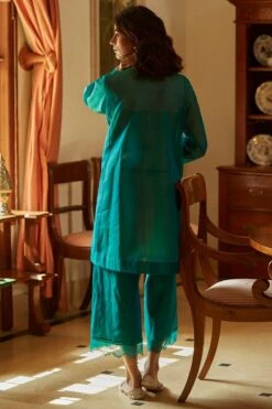 OhFab Aqua Sawan Pachranga Silk Kurta -Inca Sales Store 1802ohm01 6