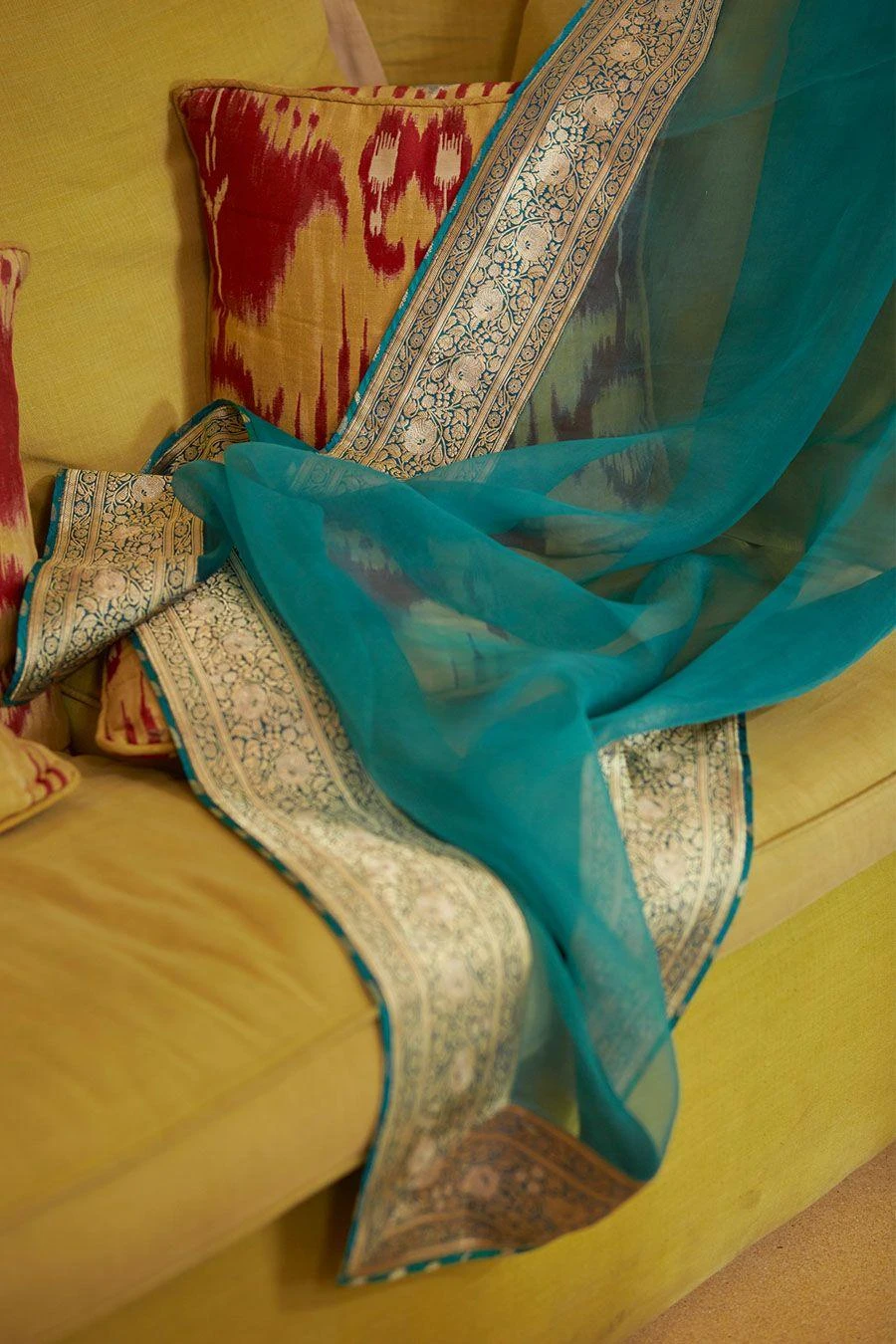 OhFab Aqua Varsha Odhni 4 OhFab Aqua Varsha Odhni - Image 2