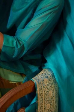 OhFab Aqua Varsha Odhni 9 OhFab Aqua Varsha Odhni -Inca Sales Store 1802ohm12 4