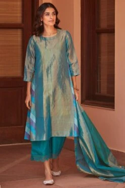 OhFab Megh Aqua Odhni