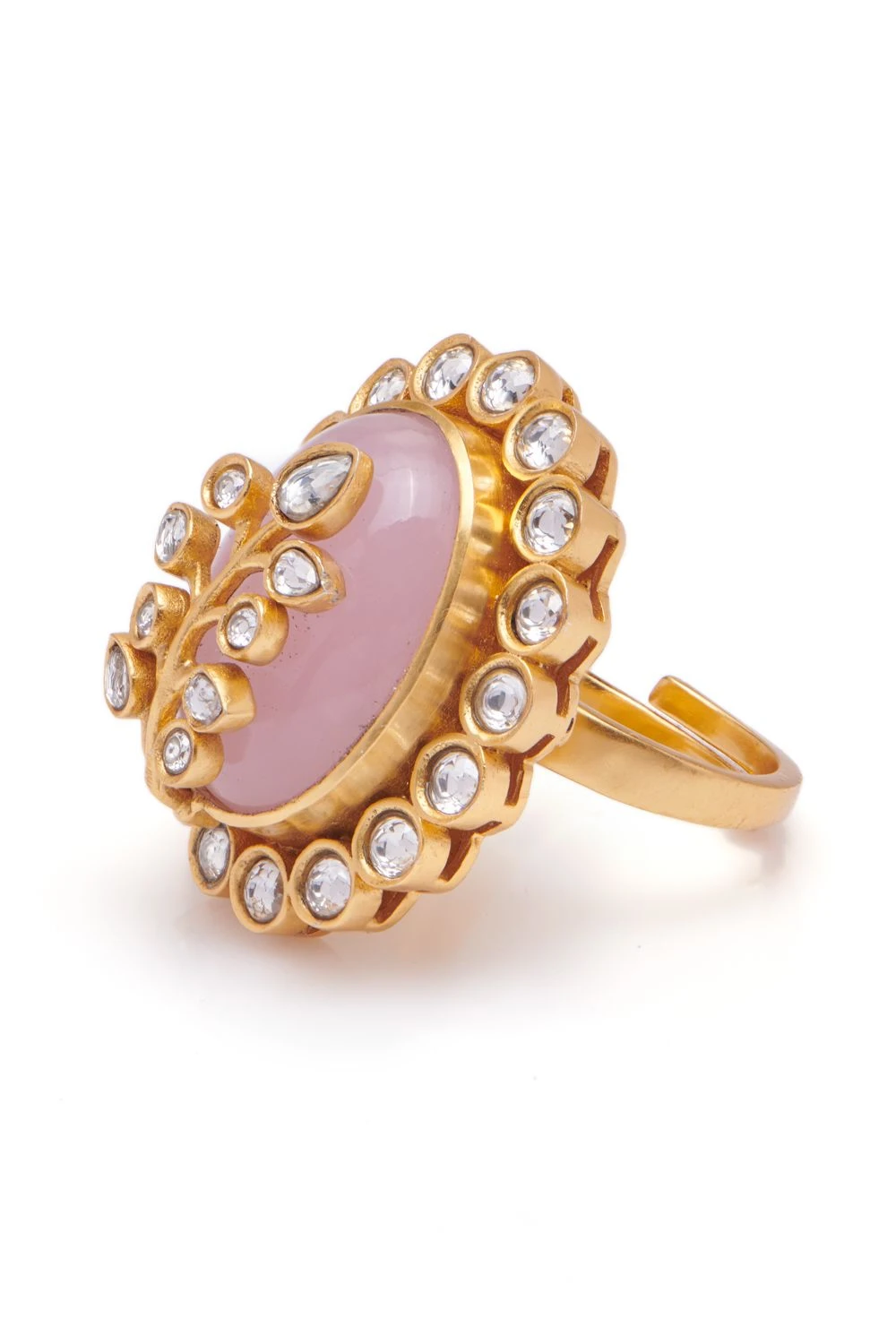 Aulerth Loren Ring In Dusty Pink Hue By Suneet Varma 5 Aulerth Loren Ring In Dusty Pink Hue By Suneet Varma - Image 3