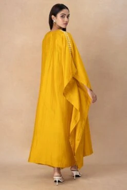Divyam Mehta Yellow Embellished Kaftan -Inca Sales Store 180723dm26 5