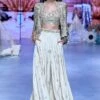 SVA Ivory Metallic Embellished Noor Jacket Set