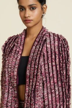 SVA Merlot Textured & Embellished Noor Jacket 14 SVA Merlot Textured & Embellished Noor Jacket -Inca Sales Store 181123sva113 6