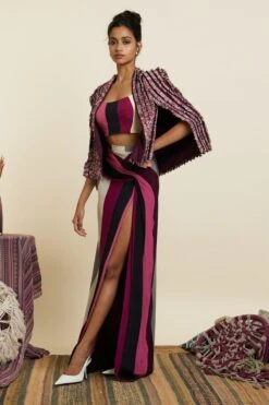 SVA Textured Noor Jacket Set -Inca Sales Store 181123sva69 2