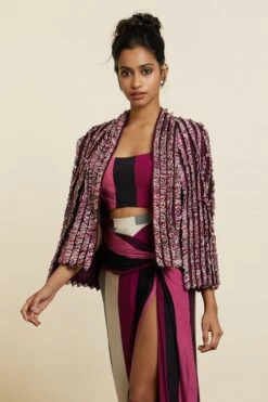 SVA Textured Noor Jacket Set -Inca Sales Store 181123sva69 4