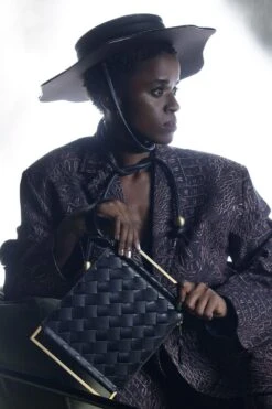 Tann-ed Chic Black Leather Hat