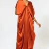 Stephany Burnt Orange Front Knot Maxi Dress -Inca Sales Store 181stp8 1
