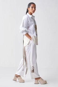 Three White Patchwork Co-ord Set 8 Three White Patchwork Co-ord Set -Inca Sales Store 18223toc19 3