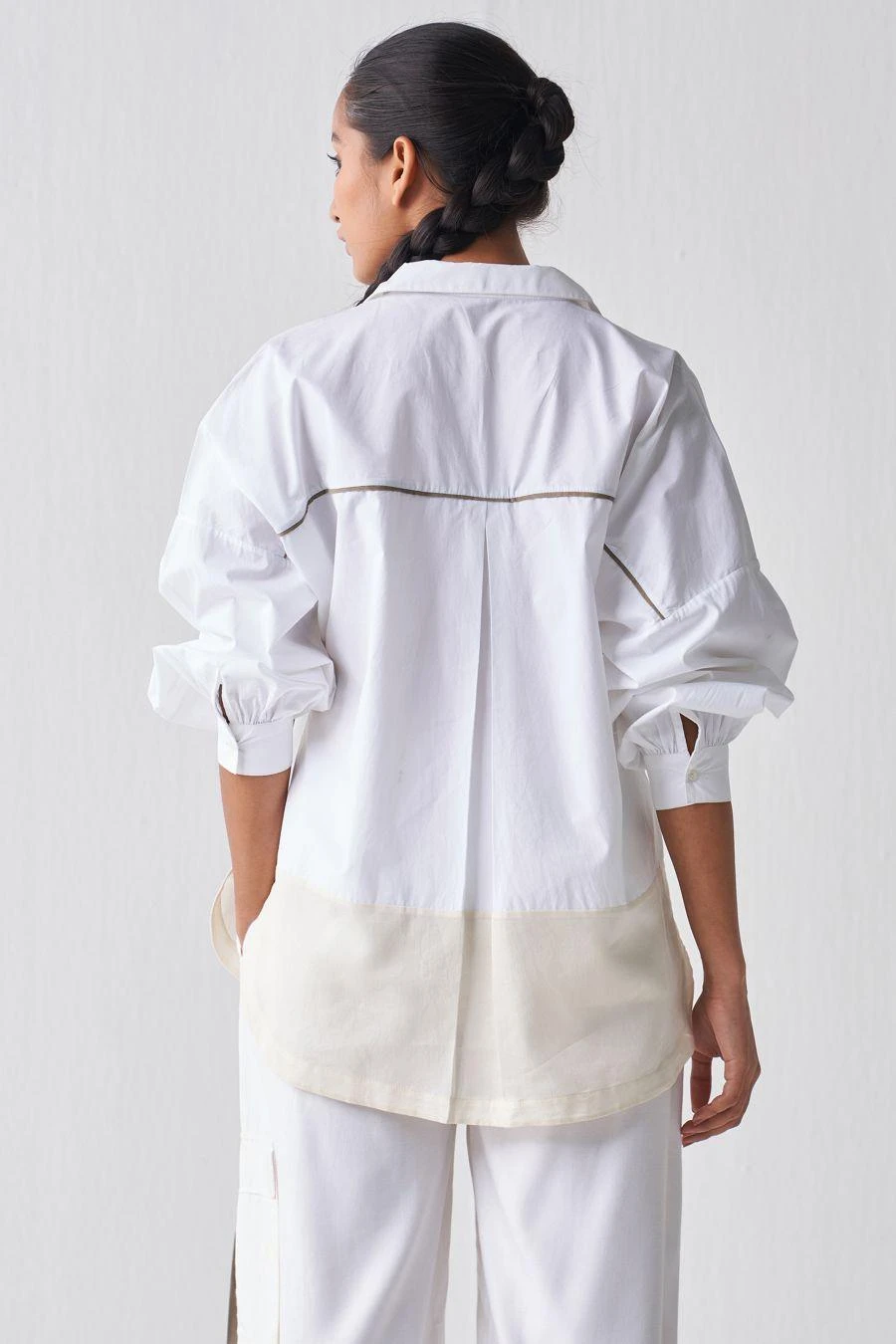 Three White Patchwork Co-ord Set 6 Three White Patchwork Co-ord Set - Image 4