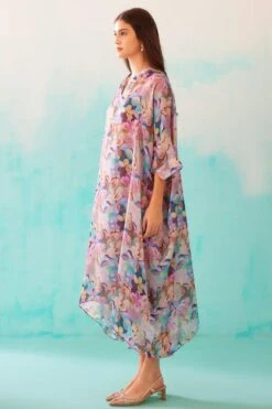 NORN Pink Floral Printed Kaftan -Inca Sales Store 1823nn21 2
