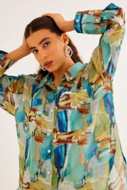 NORN Brushstroke Printed Classic Shirt -Inca Sales Store 1823nn35 3
