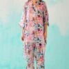 NORN Pink Floral Printed Short Kaftan -Inca Sales Store 1823nn39 1
