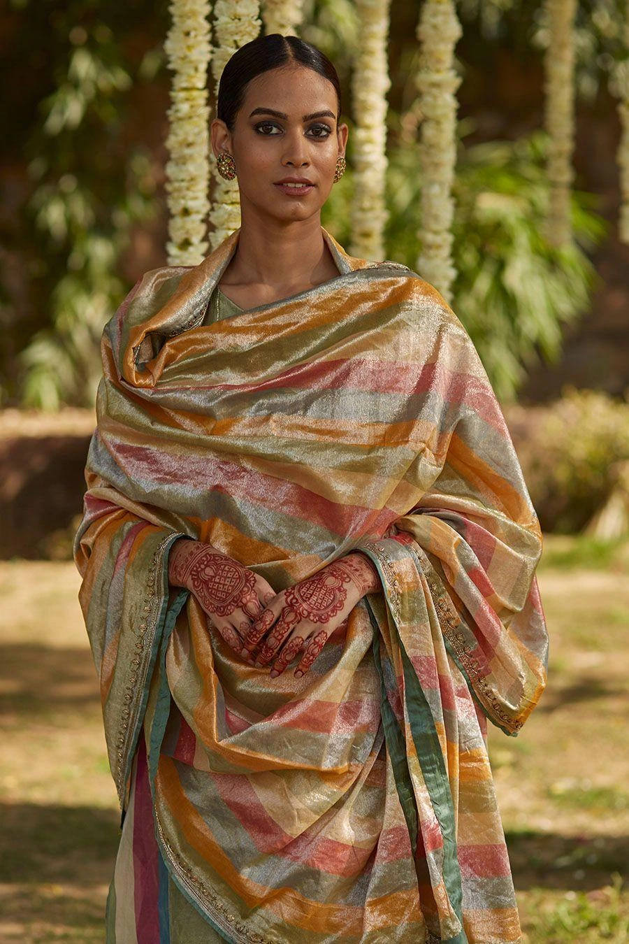 OhFab Indrani Panchranga Tissue Odhni 3 OhFab Indrani Panchranga Tissue Odhni