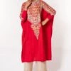 Divya Sheth Red Gota Embroidered Kaftan Set 2 Divya Sheth Red Gota Embroidered Kaftan Set -Inca Sales Store 184dy15 1