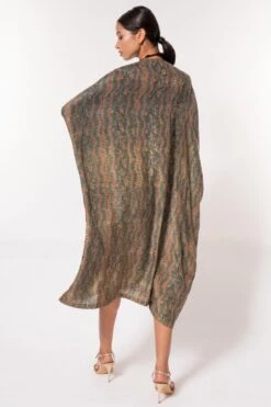 Divya Sheth Grey Hand-block Printed Kaftan -Inca Sales Store 184dy16 5