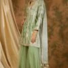 Simar Dugal Sea Green Nakshi Embellished Sharara Set -Inca Sales Store 18523sd16 1