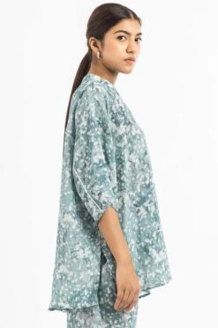 Three Soft Blue Printed Narrow Pants -Inca Sales Store 185thr11 3