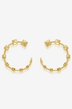 Isharya Pyramid Stud Earrings 6 Isharya Pyramid Stud Earrings -Inca Sales Store 18723iya19 2