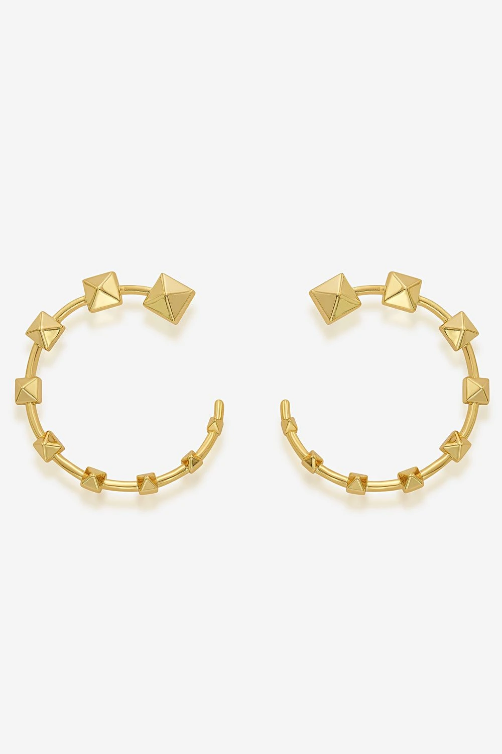 Isharya Pyramid Stud Earrings 4 Isharya Pyramid Stud Earrings - Image 2