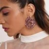 Isharya Pink Spiral Earrings -Inca Sales Store 18723iya3 1