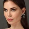 Isharya Bombay Deco Mirror Stud Earrings
