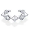 Isharya Pyramid Mirror Silver Cuff -Inca Sales Store 18723iya32 1