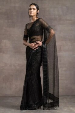 Tarun Tahiliani Metallic Gauze Sari With Blouse -Inca Sales Store 187tt26 3