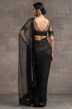 Tarun Tahiliani Metallic Gauze Sari With Blouse -Inca Sales Store 187tt26 4