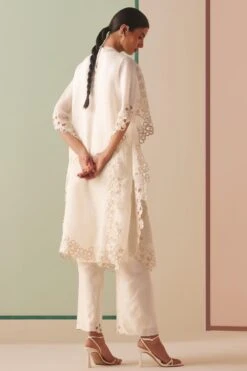 Chandrima Ivory Tonal Embroidered And Beadwork Kaftan -Inca Sales Store 18823ca47 5
