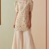 Chandrima Ivory Flared Pants