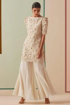 Chandrima Ivory Flared Pants -Inca Sales Store 18823ca51 2