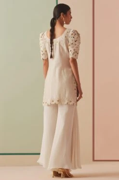 Chandrima Ivory Flared Pants -Inca Sales Store 18823ca51 3